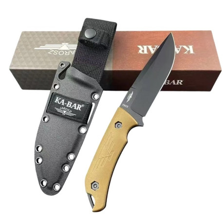 Нож туристический KA-BAR с фиксированным клинком
