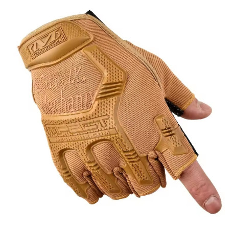 Тактические перчатки без пальцев Mechanix M-Pact койот