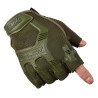 Перчатки военного с открытыми пальцами Mechanix M-Pact олива