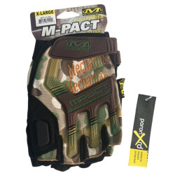 Армейские рукавицы без пальцев Mechanix M-Pact мультикам