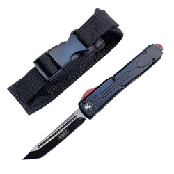 Фронтальный нож выкидной Microtech клинок Tanto