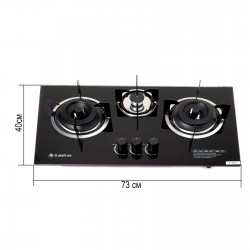 Газовая плита настольная и врезная 3 конфорки HAPPY HOME.a3069