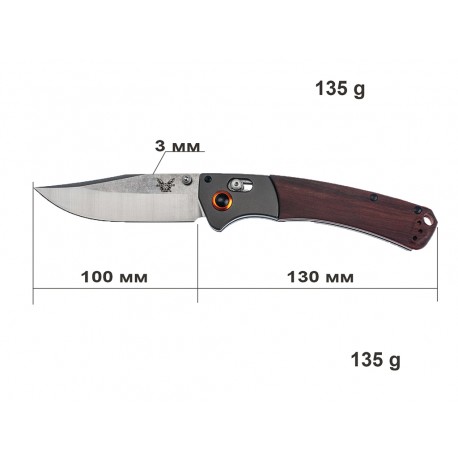 Складной нож Benchmade Mini Crooked River/складной нож.(53)a3127