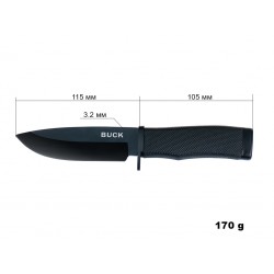 Нож Buck фиксированным клинком с рукоятью G10. (at12) .at3179