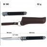 Туристический складной нож Flipper M390 для охоты и рыбалки 21 см.(653).a3216