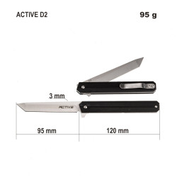 Складной нож ACTIV флиппер Москит tanto сталь D2,(1).a3259