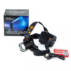 Фонарь налобный аккумуляторный XQ-218 с функцией Power Bank. (at2). a3081