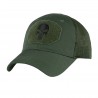 Бейсболка с черепом | Тактическая кепка военная в цвете олива