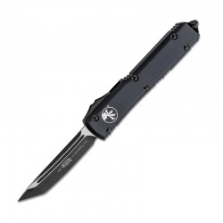 Автоматический нож MicroTech с клинком Tanto черный