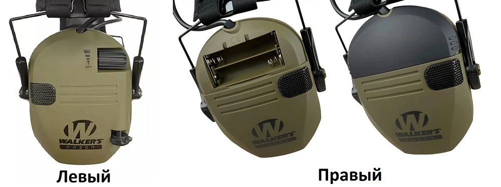 Активные наушники тактические Walkers Razor Slim + кабель AUX, Олива Тактические наушники с шумоподавлением.a00027 фото 5
