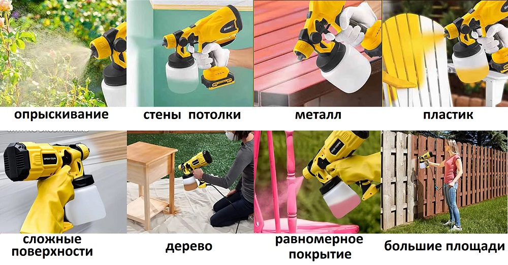 Краскопульт аккумуляторный JK-SG1 фото 6