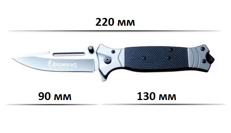 Нож складной тактический Browning FA38 черный фото 7