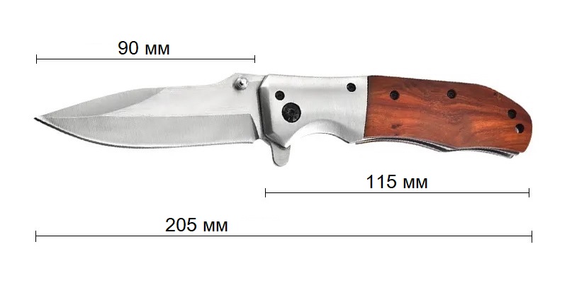 Складной нож Browning DA51 размеры