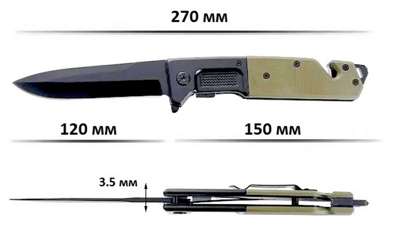 Тактический складной нож Browning DA319 фото 7